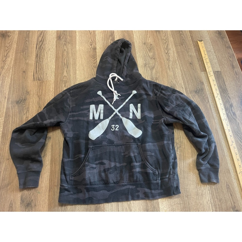 Sota Clothing Hoodie, Womens Size Small, Black, Camouflage, Pullover, Minnesota